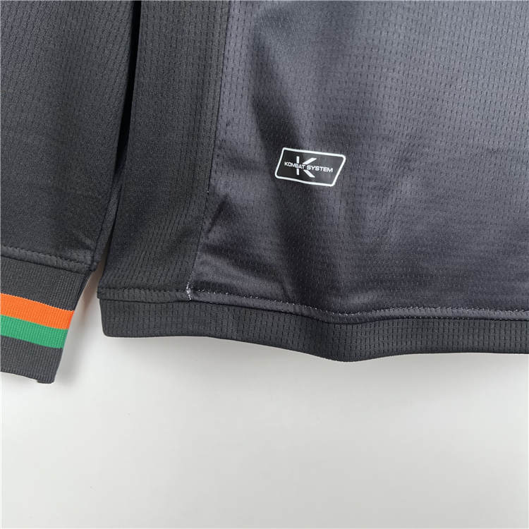 Venezia FC 23/24 Home Black Long Sleeve Soccer Jersey Football Shirt - Click Image to Close